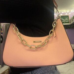 Peach Pink Shoulder Purse